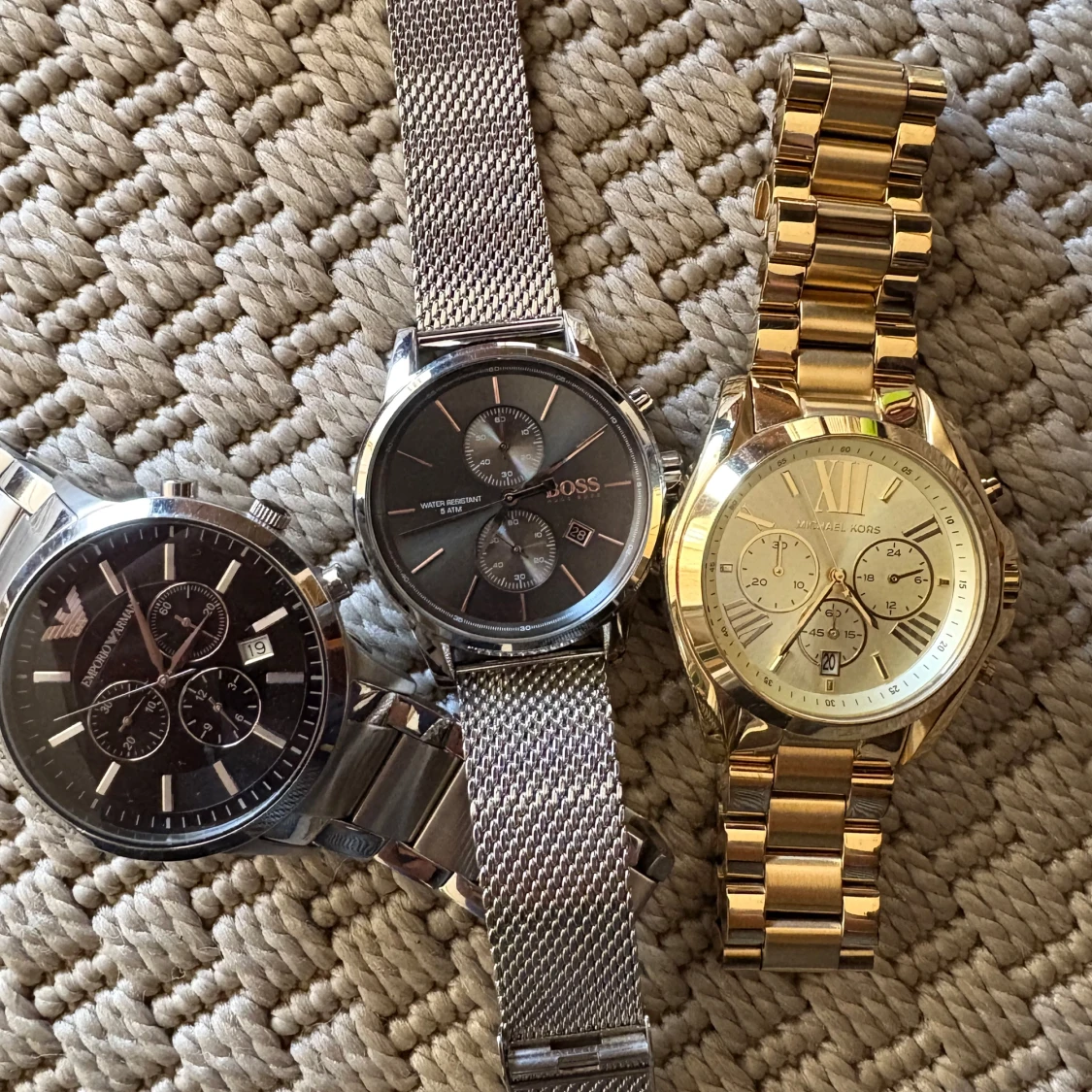 Klockor från Hugo boss, emporio Armani, Michael kors - 1