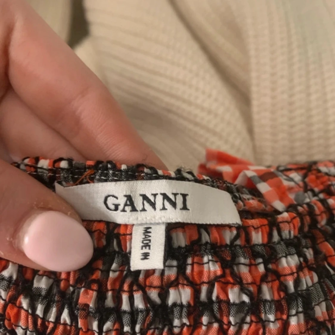 Rutig topp från Ganni - 3