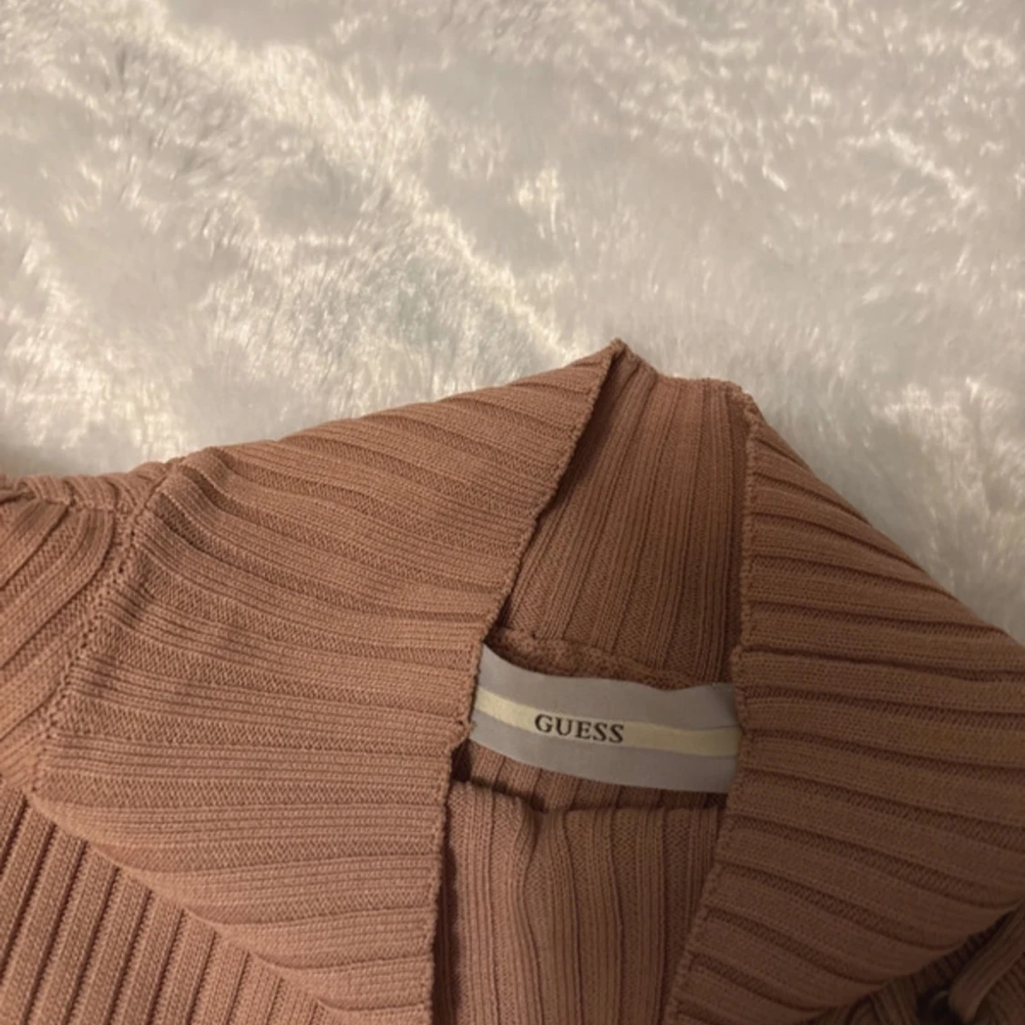 Beige designer guess klänning - 4