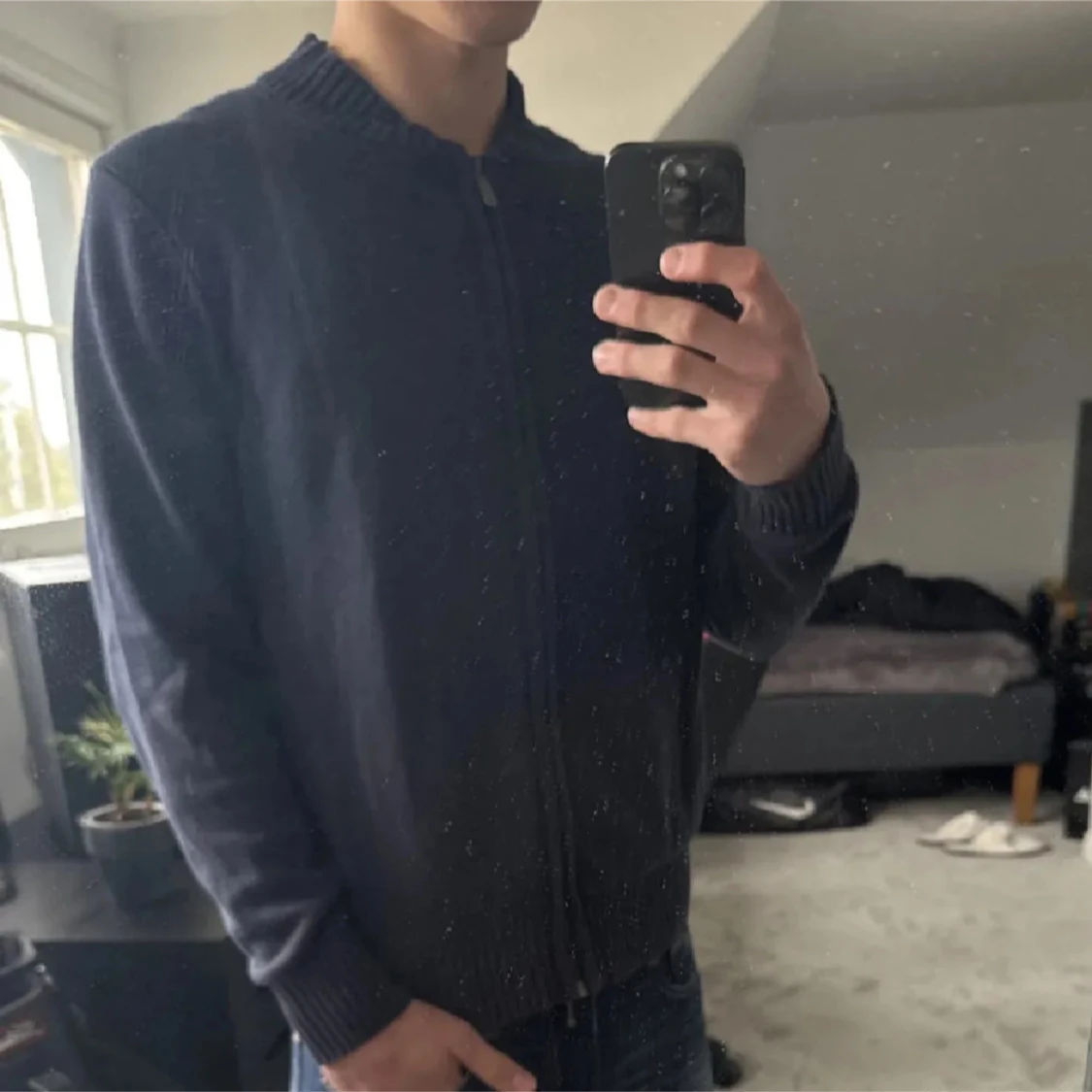 Dobber Zip-Up Mörkblå Kofta - 2