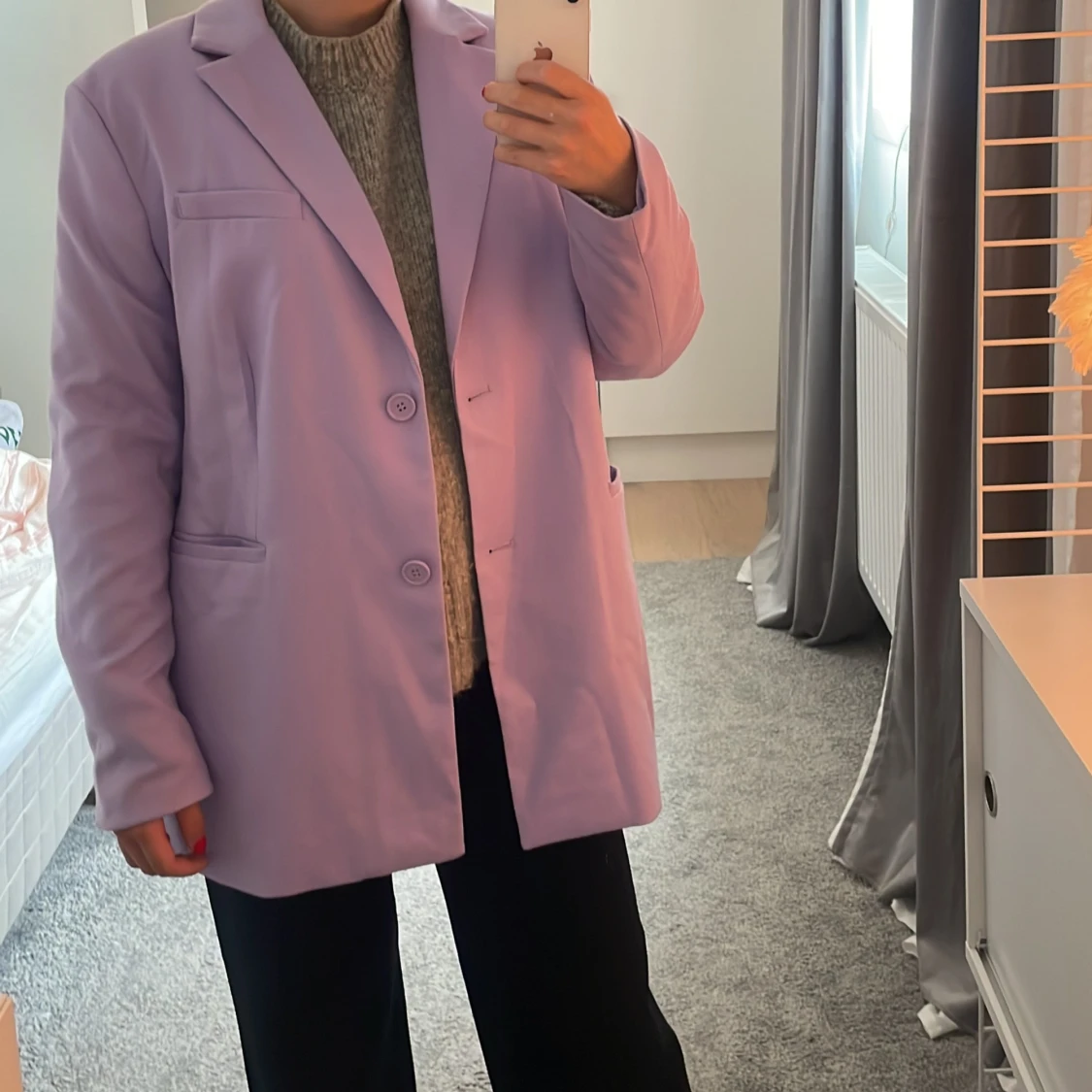 Lila oversized kavaj 