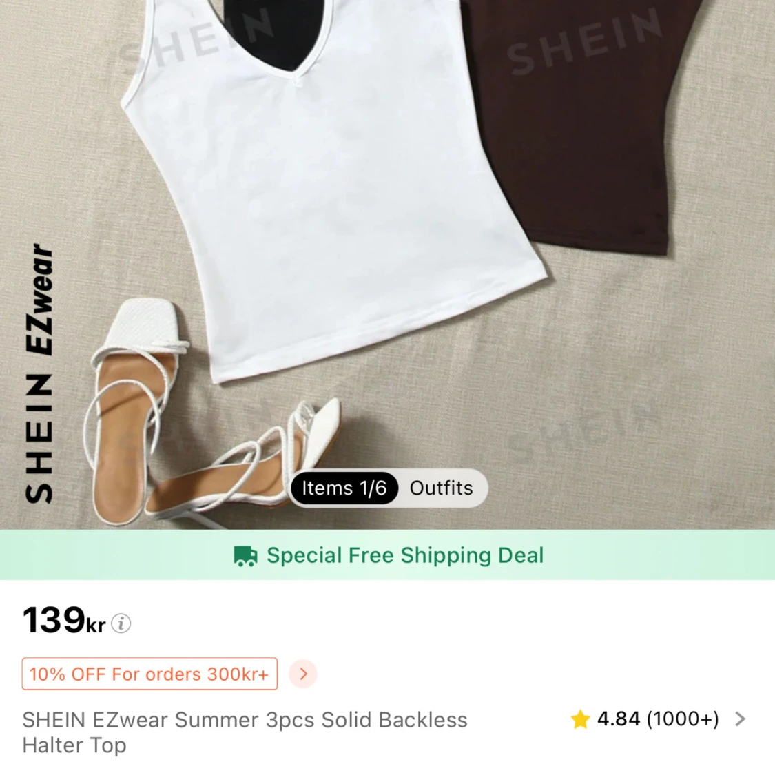 Backless halter top från shein - 92