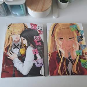 Säljer Kakegurui Twin manga böcker volym 11 och 12 för 120kr styck eller 200 för båda🩷🫶🏻 Köpta för 265kr på Sci-fi bokhandeln sthlm🌷