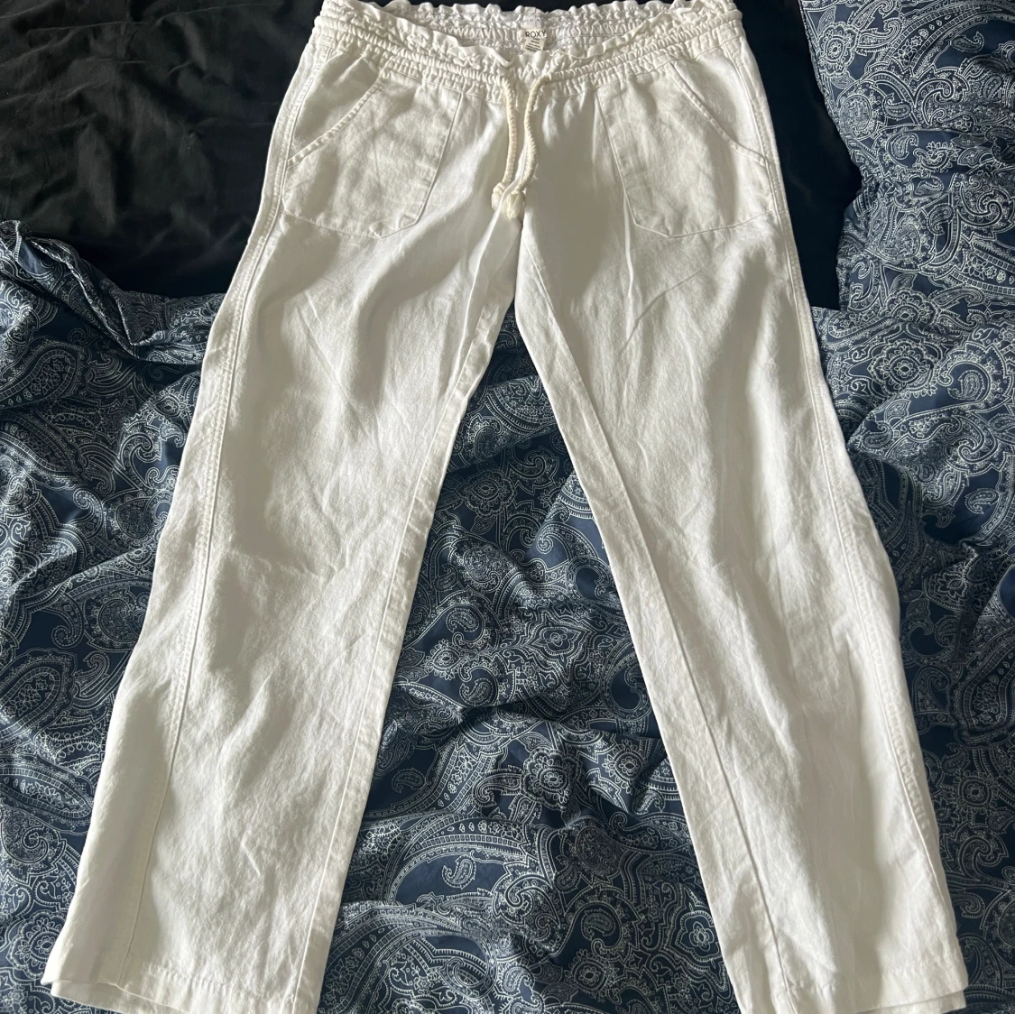 Vita linnebyxor  - 90