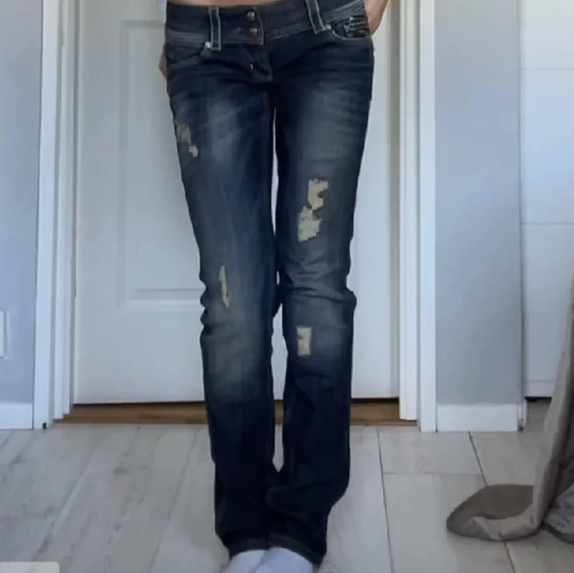 Lågmidjade jeans