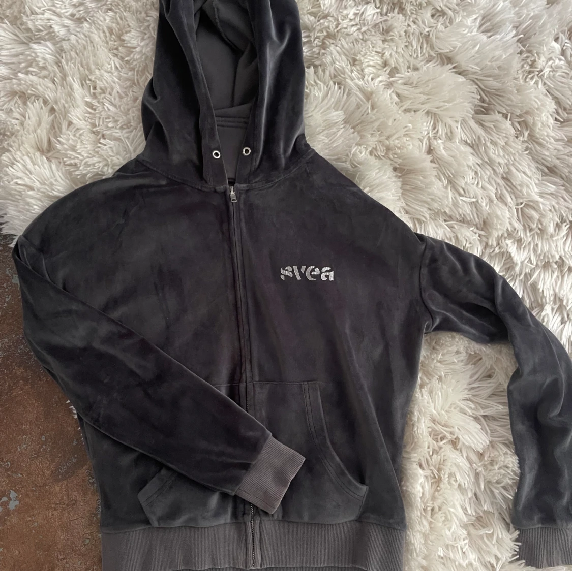 Hoodie med dragkedja 