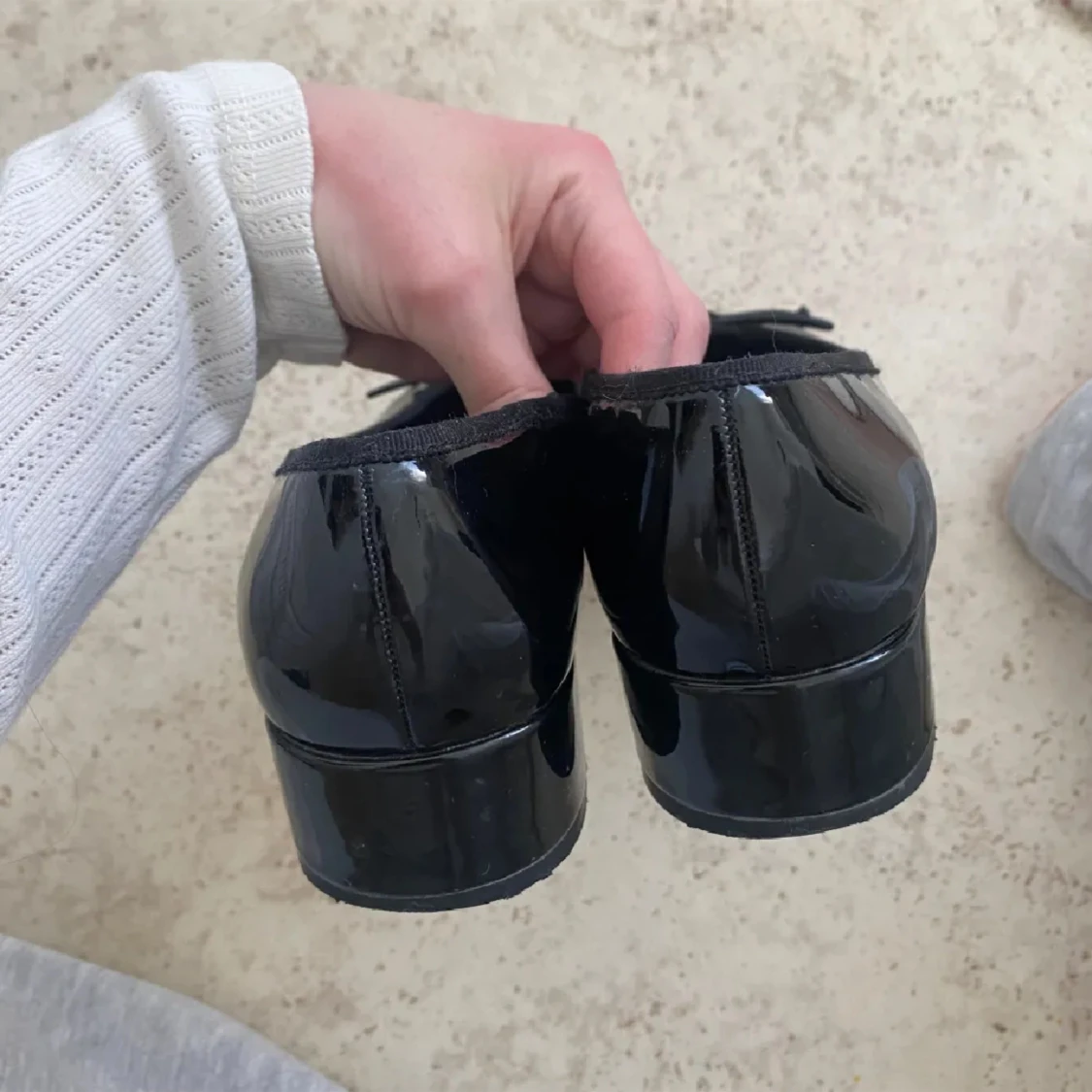 Ballerinaskor med liten klack - 91