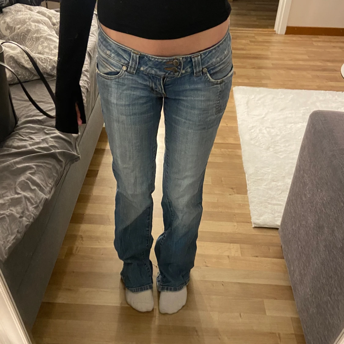 Lågmidjade jeans