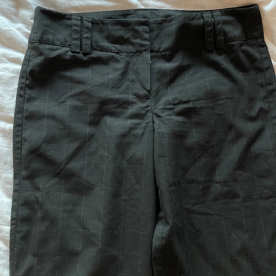 Lowwaisted rutiga kostymbyxor  - 91