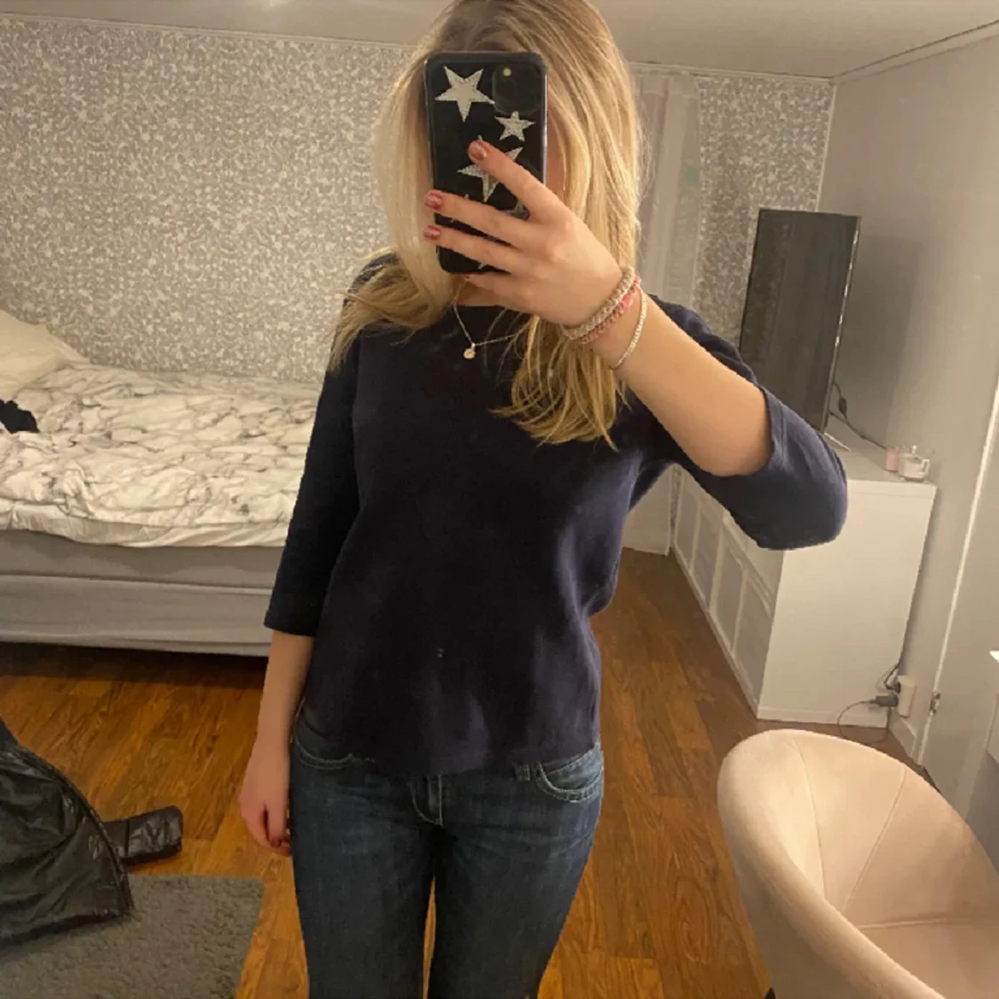 Såå snygg trekvartströja🥰 - 90