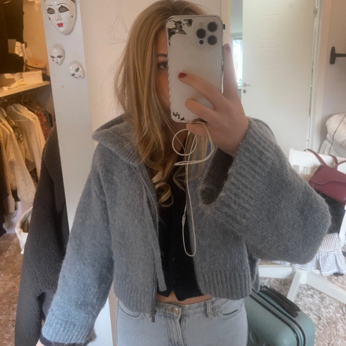 Stickad Zara kofta - 23