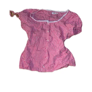 Rutig skjorta - Cottage core skjorta till sommaren