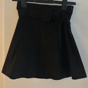 Svart kjol från zara med bälte  - Storlek xs 