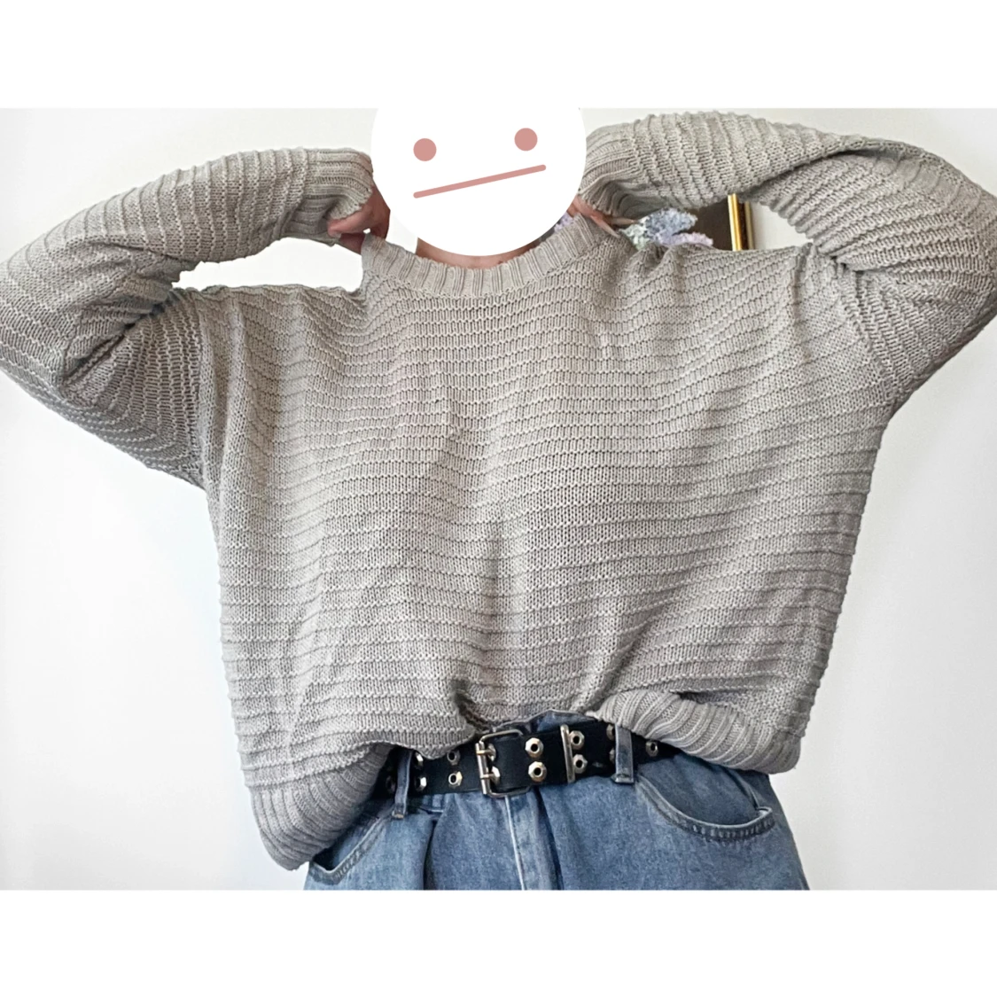 Tunnare Stickad tröja - 90