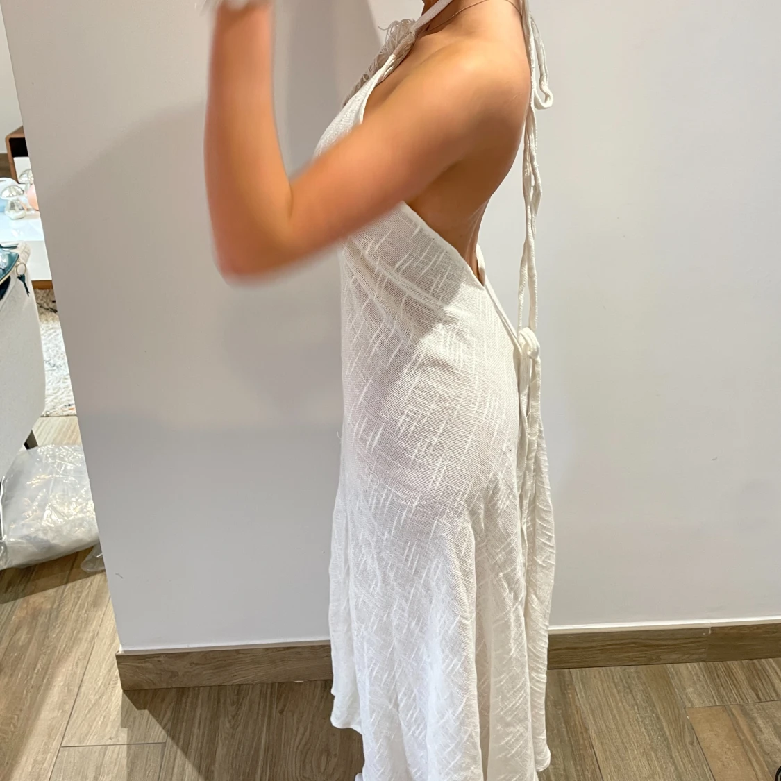 Långklänning linne - 91