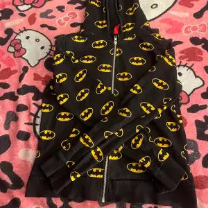 Oanvänd svart Batman hoodie / tjocktröja