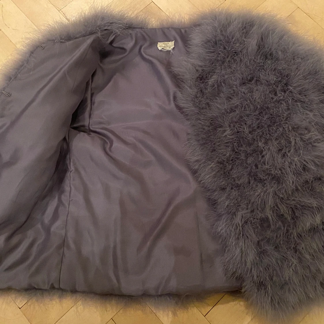 Pälsjacka päls jacka fluffig  - 90