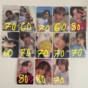 kpop photocards - säljer olika photocards, allt är officiellt och i bra skick. pris för varje pc står på bilden.