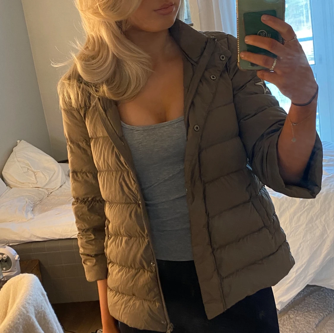 Supersöt herno liknande jacka med trekvarts armar  - 93