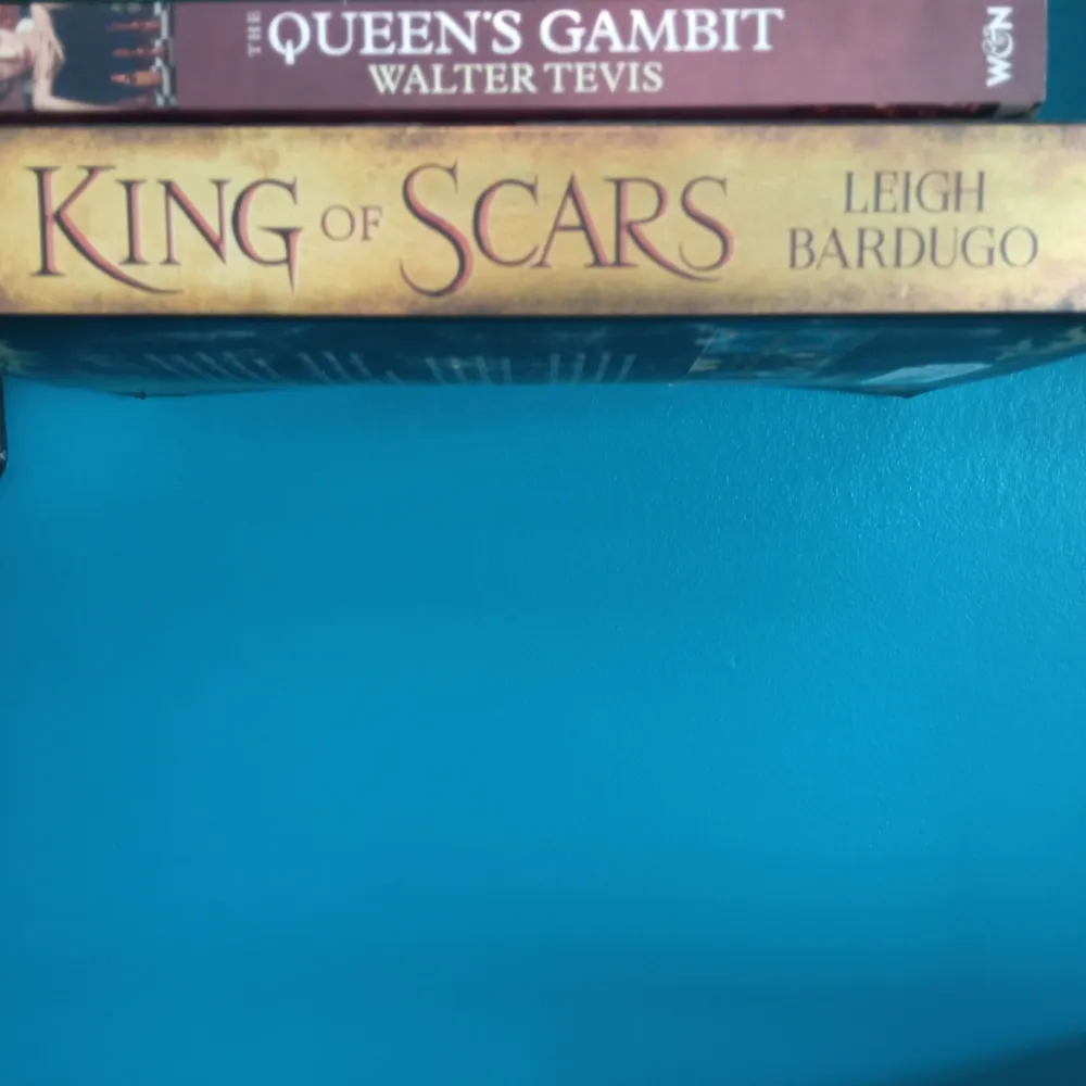 King of scars av Leigh Bardugo, stor pocket. Inte läst en endaste gång, alltså i nyskick. Böcker.