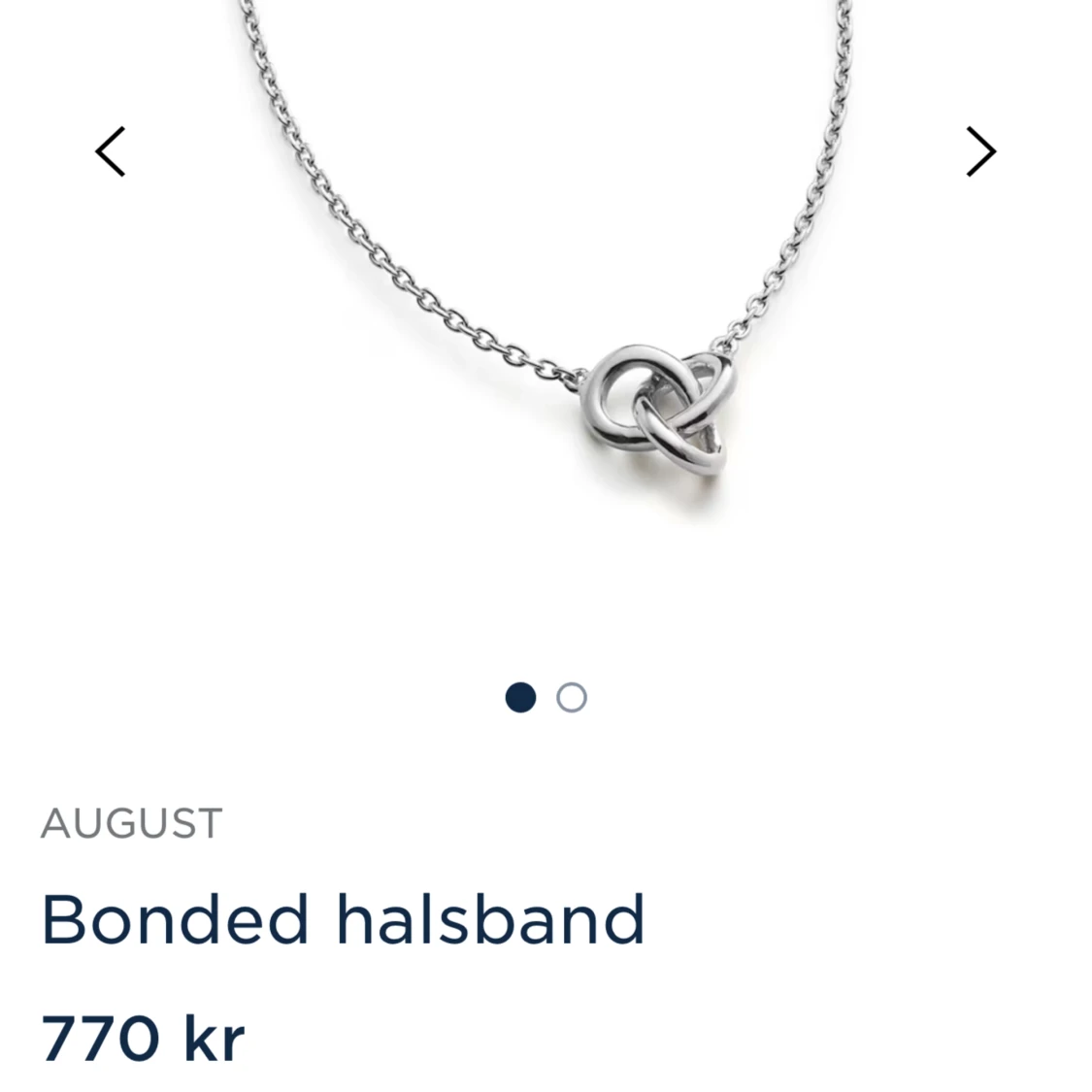 Silver halsband - 91