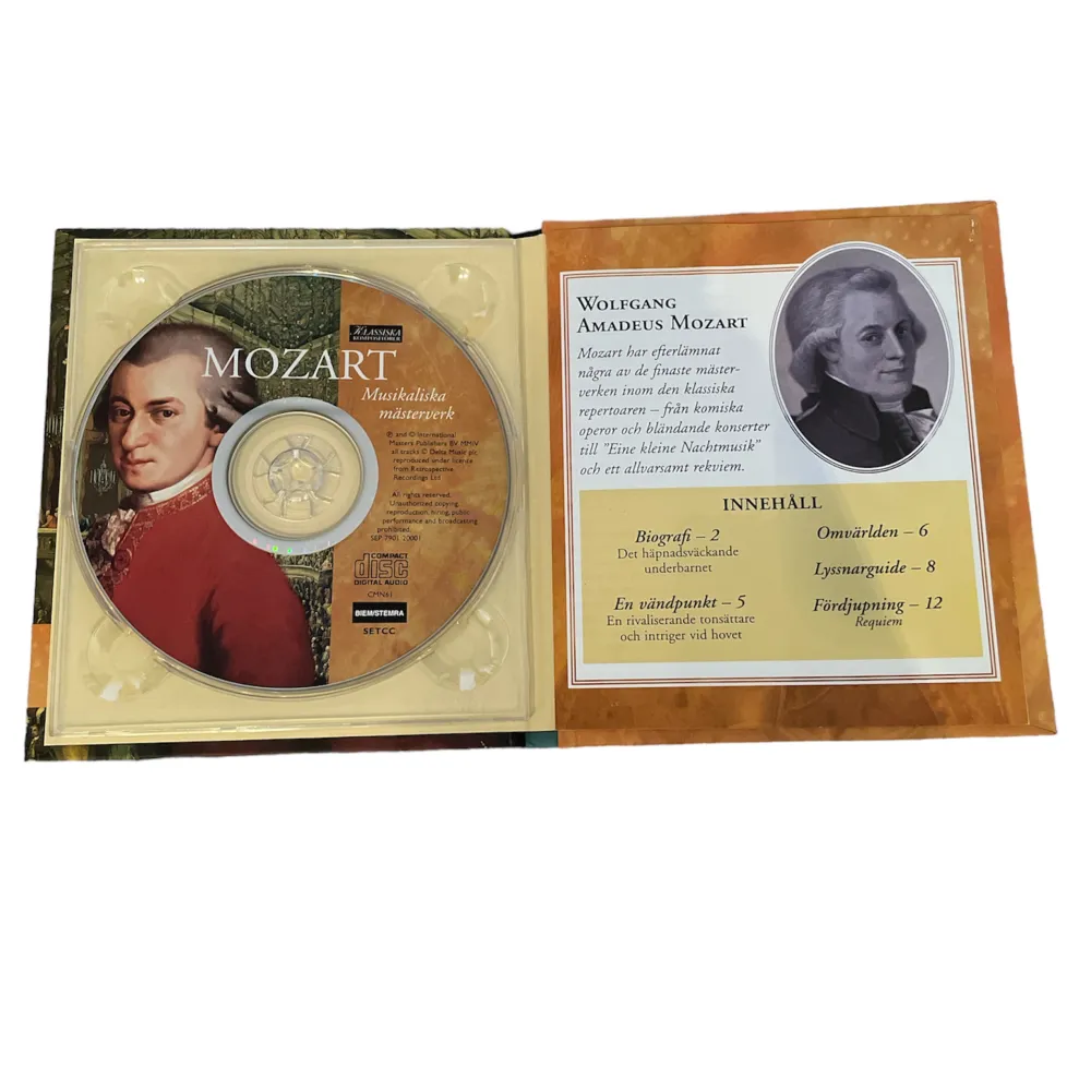 Mozart CD - Musikaliska mästerverk, skriv privat för flera bilder eller frågor! 💞. Övrigt.