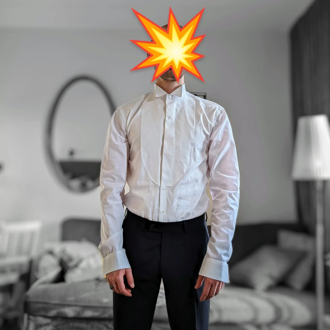 Frackskjorta storlek 39