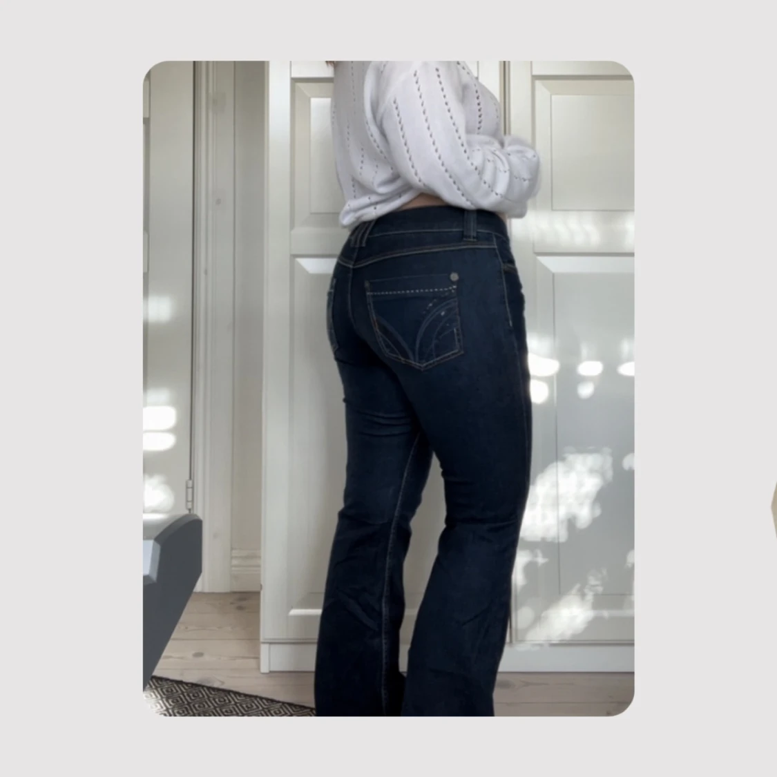 lågmidjade jeans - 91