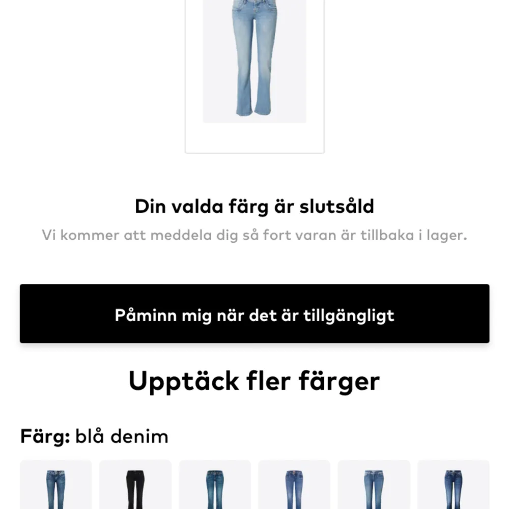 Säljer mina helt slutsålda Ltb jeans i modellen Valaire. Jeansen är i stl 27/36 men är sydda så skulle söga 26/33. Hör av er vid frågor 💕. Jeans & Byxor.