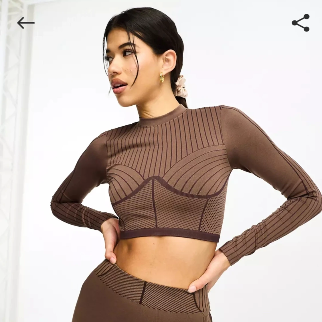 Långärmad träningstopp - del av set