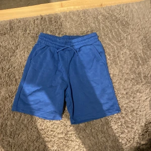 Blåa shorts - Blåa shorts från Lindex. Skick 10/10. Säljer för de är för små och kommer inte till användning. Perfekta till sommaren.