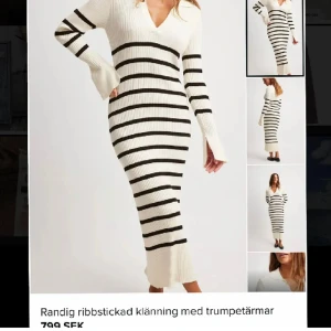 Stickad klänning- NAKD - Stickad klänning från NA-KD i strl S. Helt oanvänd med prislappar kvar så i väldigt fint skick 🌸☺️