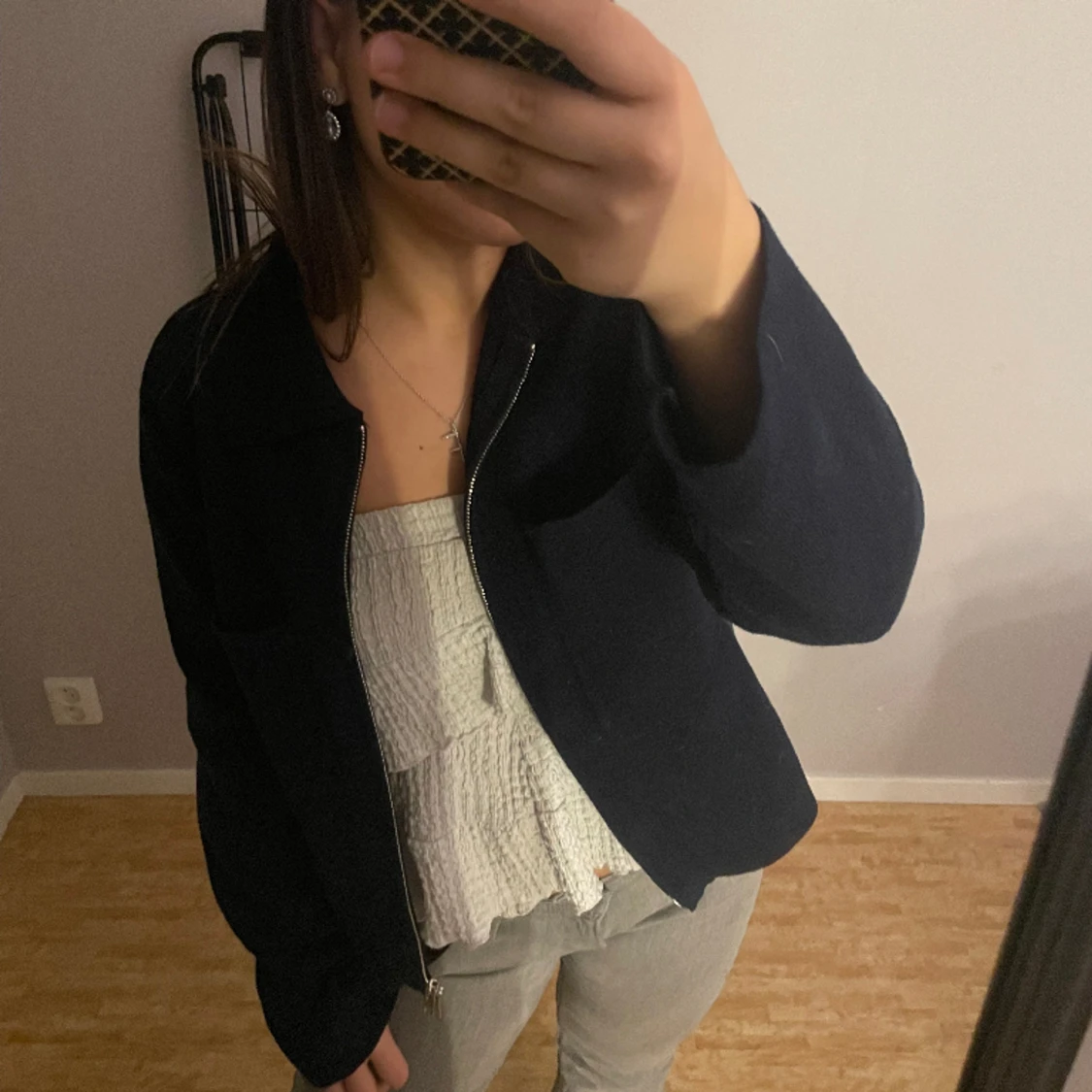 Marinblå kofta Åhléns  - 90