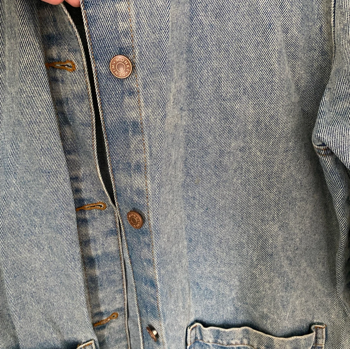 längre jeansjacka - 90