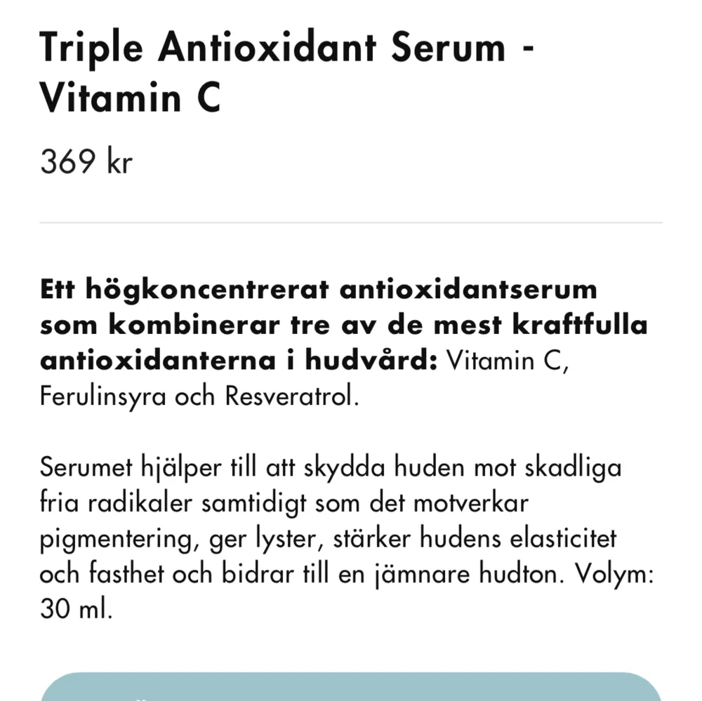 Serum från hickap Endast provad Säljes för 150kr Nypris 369kr . Övrigt.