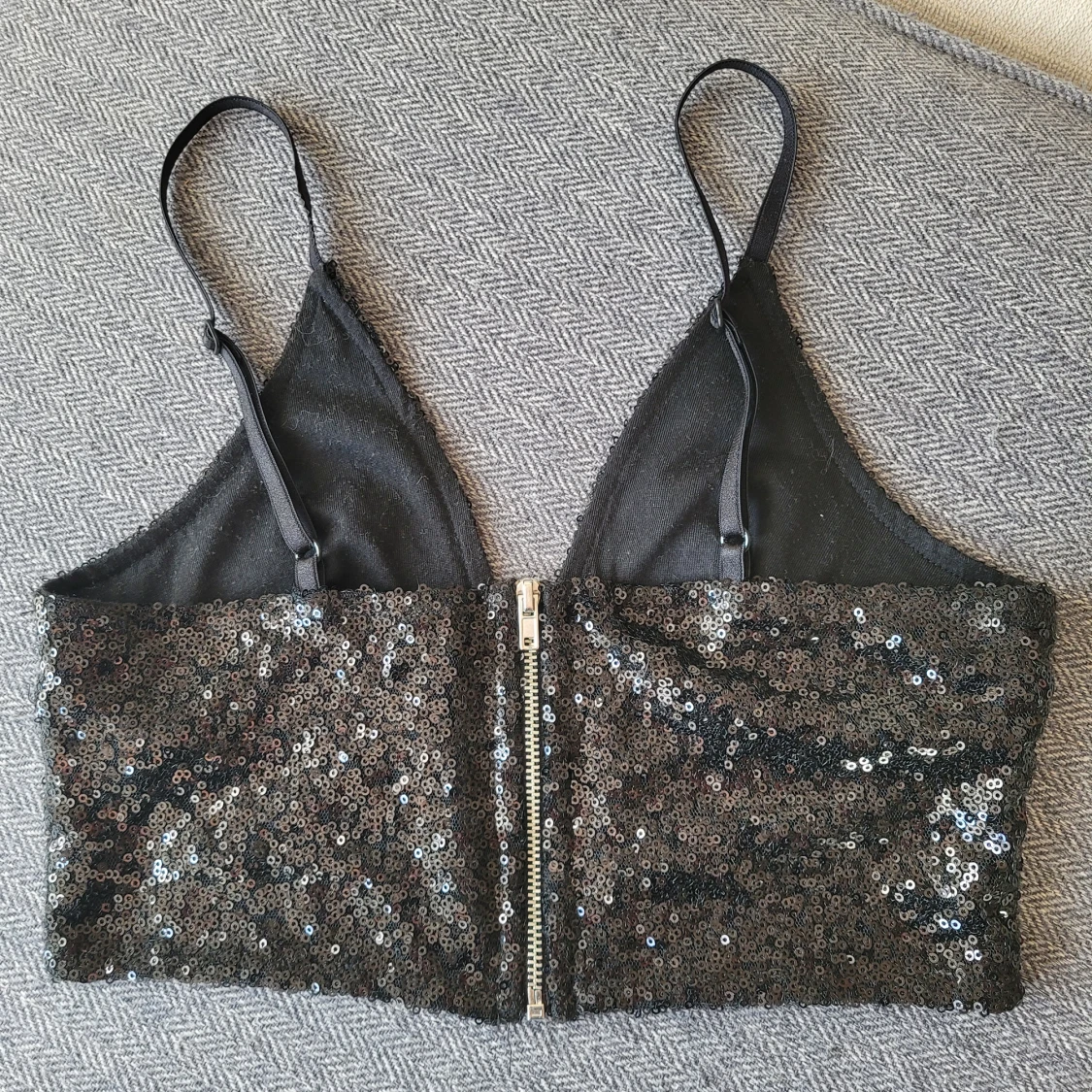 Paljettopp stl XS - 90