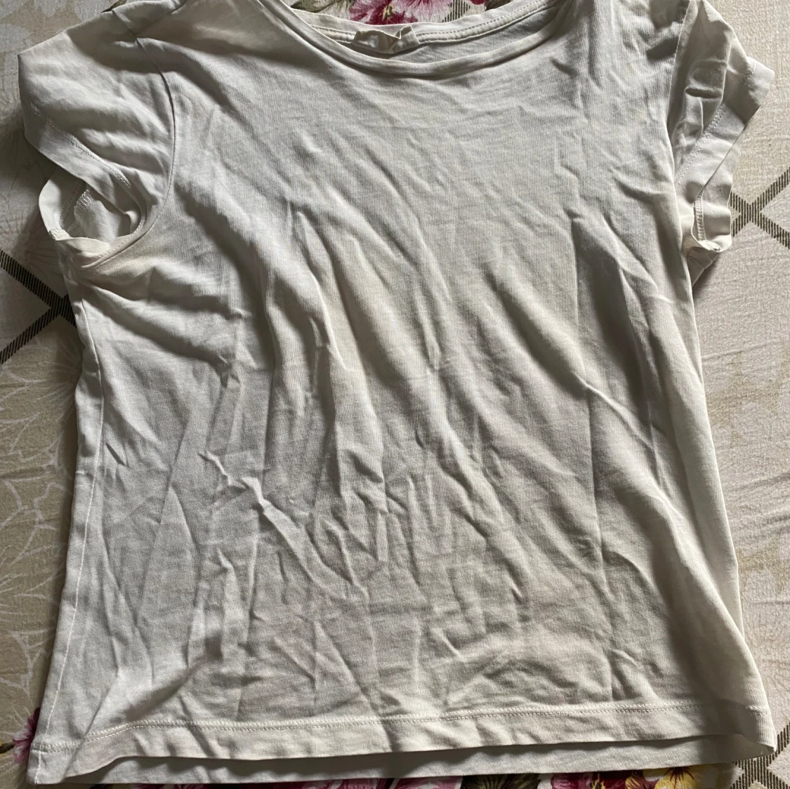 Vit kortärmad topp - 93