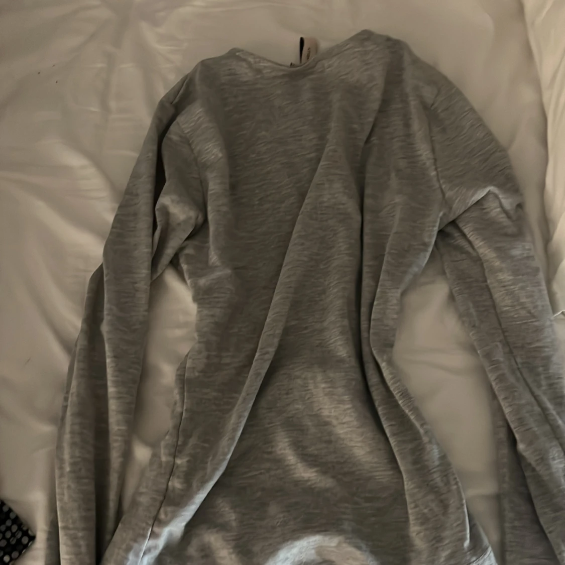 Grå basic långärmad  - 90