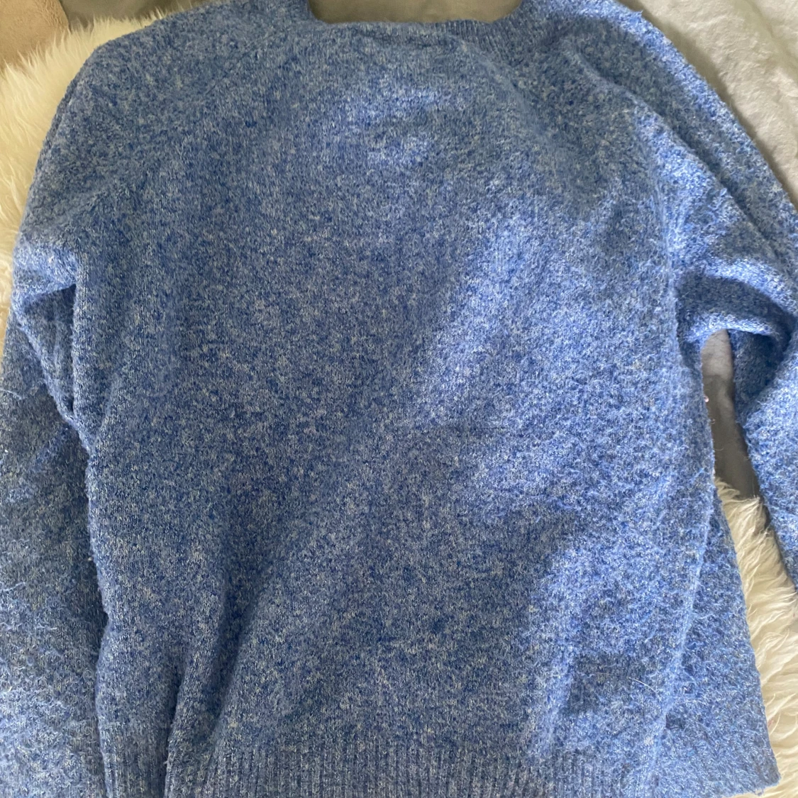 Blå stickad tröja från Vero Moda