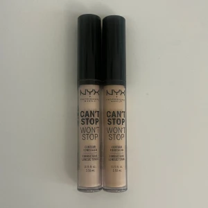 nyx concealer - 2 st nyx can’t stop won’t stop concealers i nyanserna 04 light ivory & 07 natural. 50 kr/styck, köpta för 129 kr var. knappt använda & säljer pga ingen av dem passade min hudton🫶