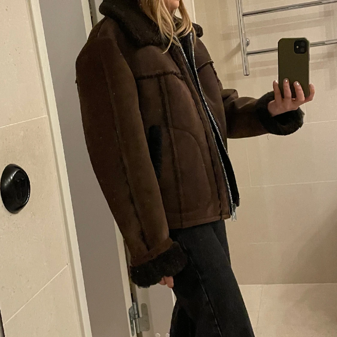 Vintage Shearling Jacka - 90
