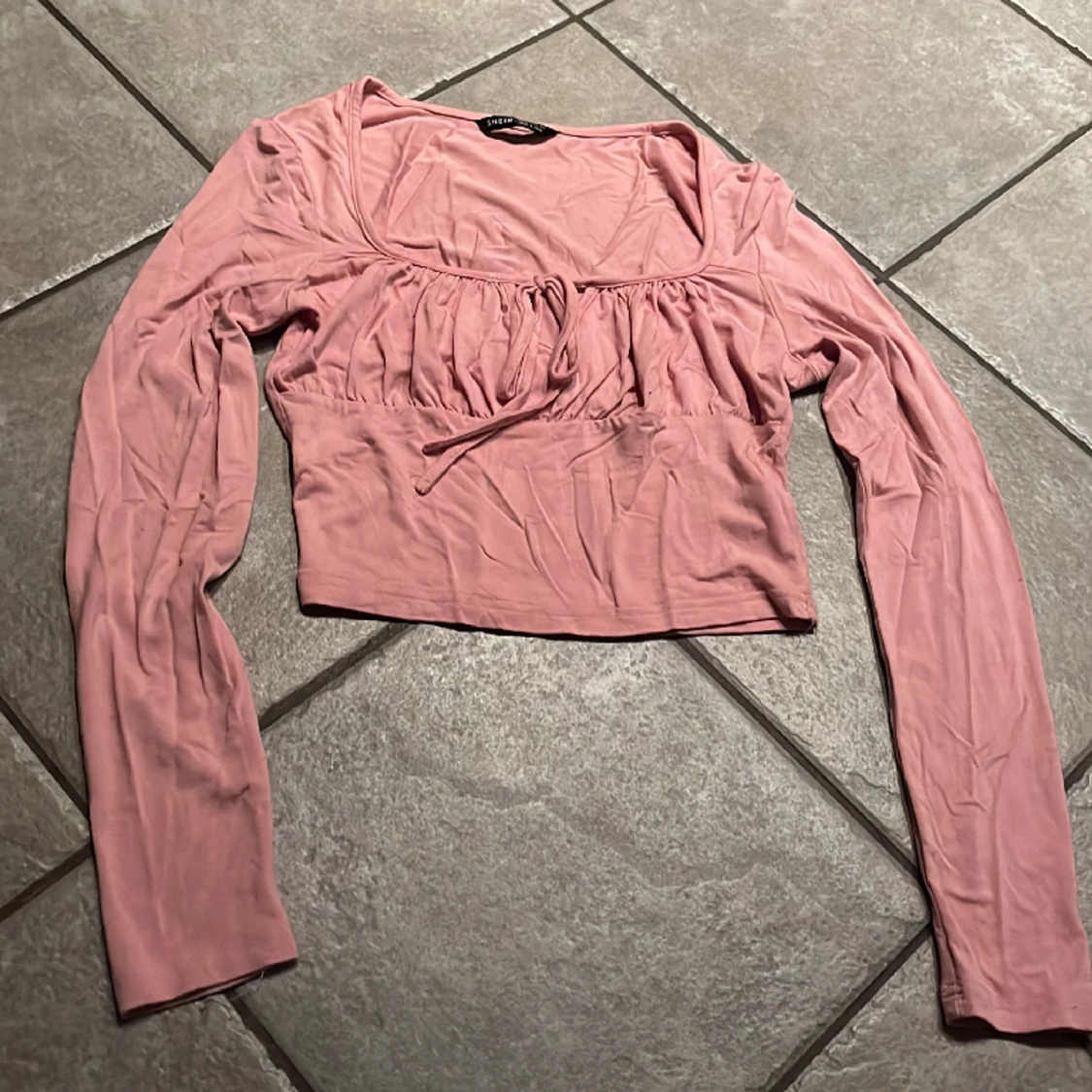 rosa långärmad topp