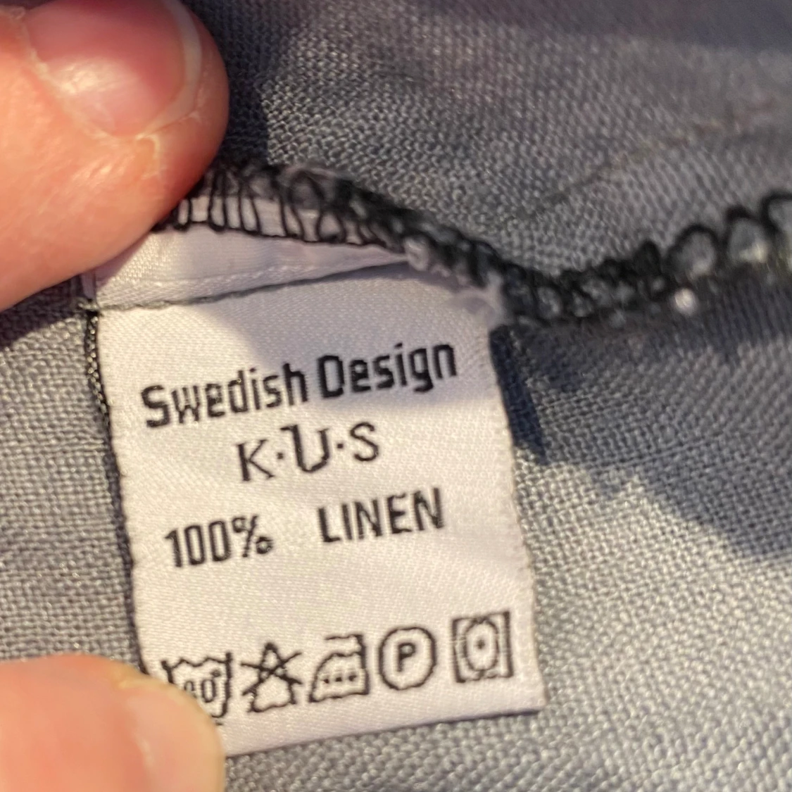 Ny grå tunika i linne från KUS Stockholm i strl 38 - 93