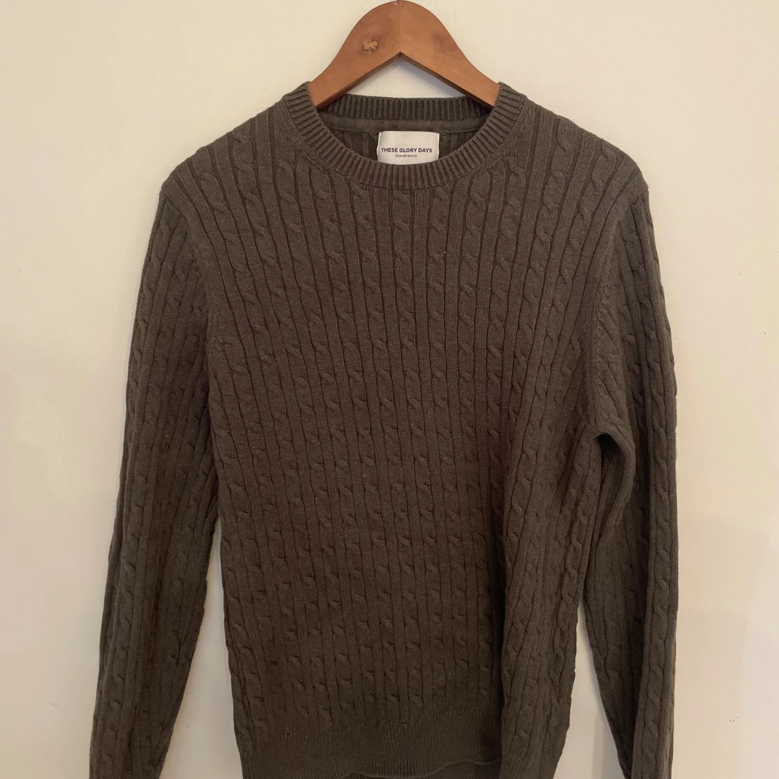 Grön stickad tröja