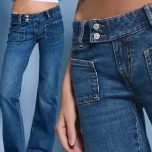 Säljer dessa fina jeans från lager 157. Har använts vid 2 tillfällen men är tyvär lite stora för mig❤️