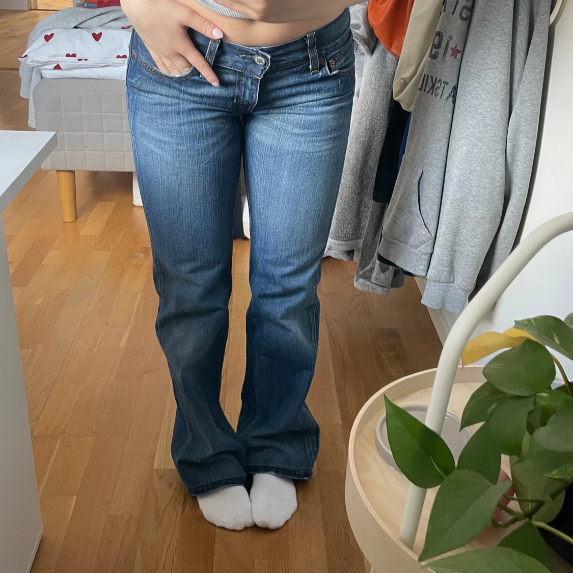 Lowwaisted bootcut jeans - 91