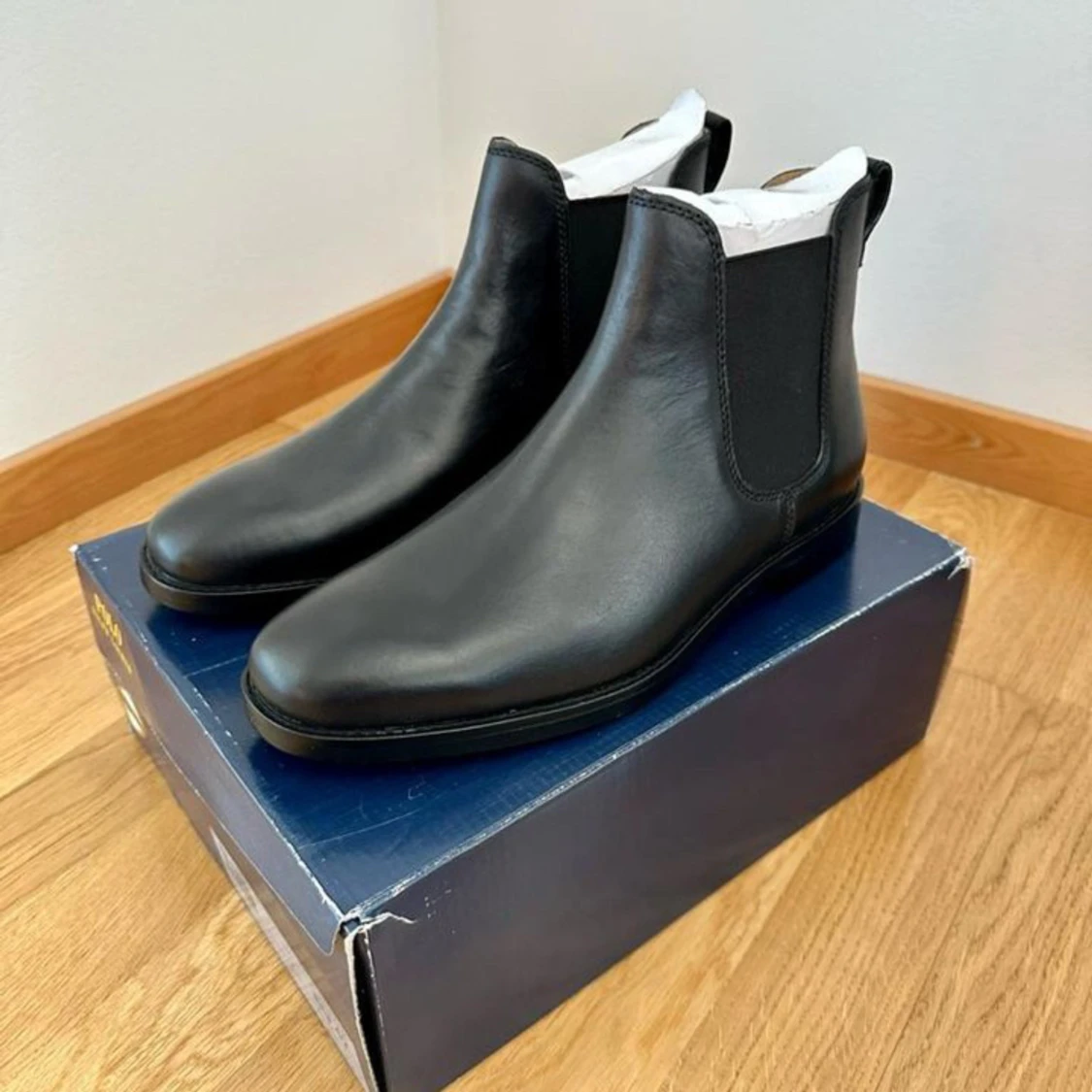 Polo Ralph Lauren Dillian Chelsea Boots i läder, Stl. 42 - 90