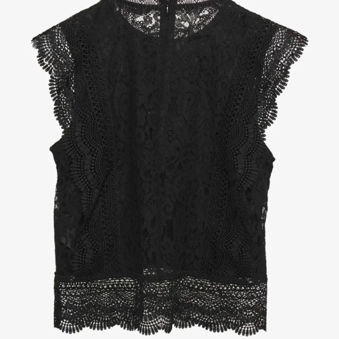 Svart spets blus - 90