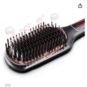 Hair straightener brush - Elektrisk hårborste för att platta håret. Råkade beställa två så nu säljer jag den ena. Kvar i original förpackningen 