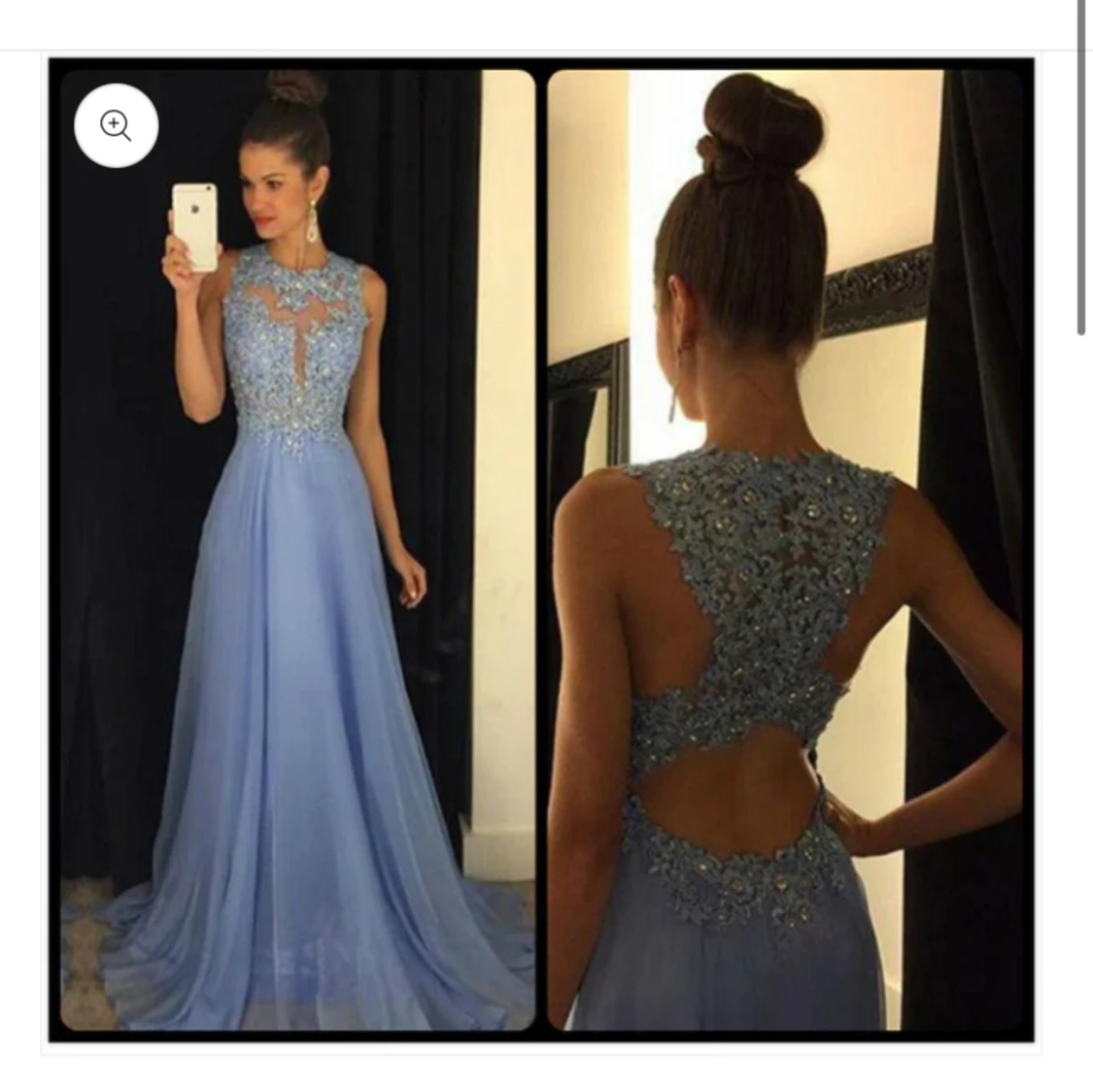 Ljusblå Balklänning